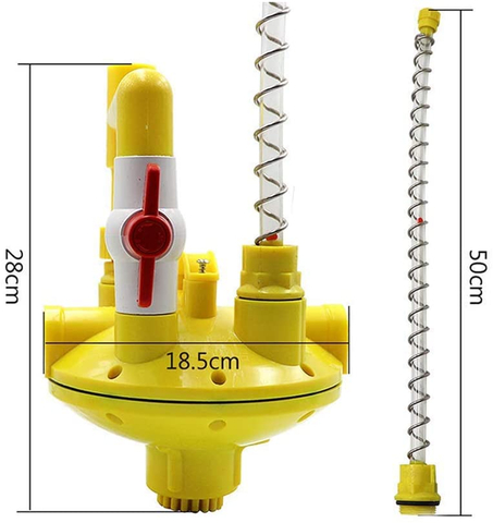 Regulador de presión Regulador de presión de agua de plástico para líneas de bebederos de pollo Regulador de presión de bebedero de agua de plástico para aves de corral Ph-87