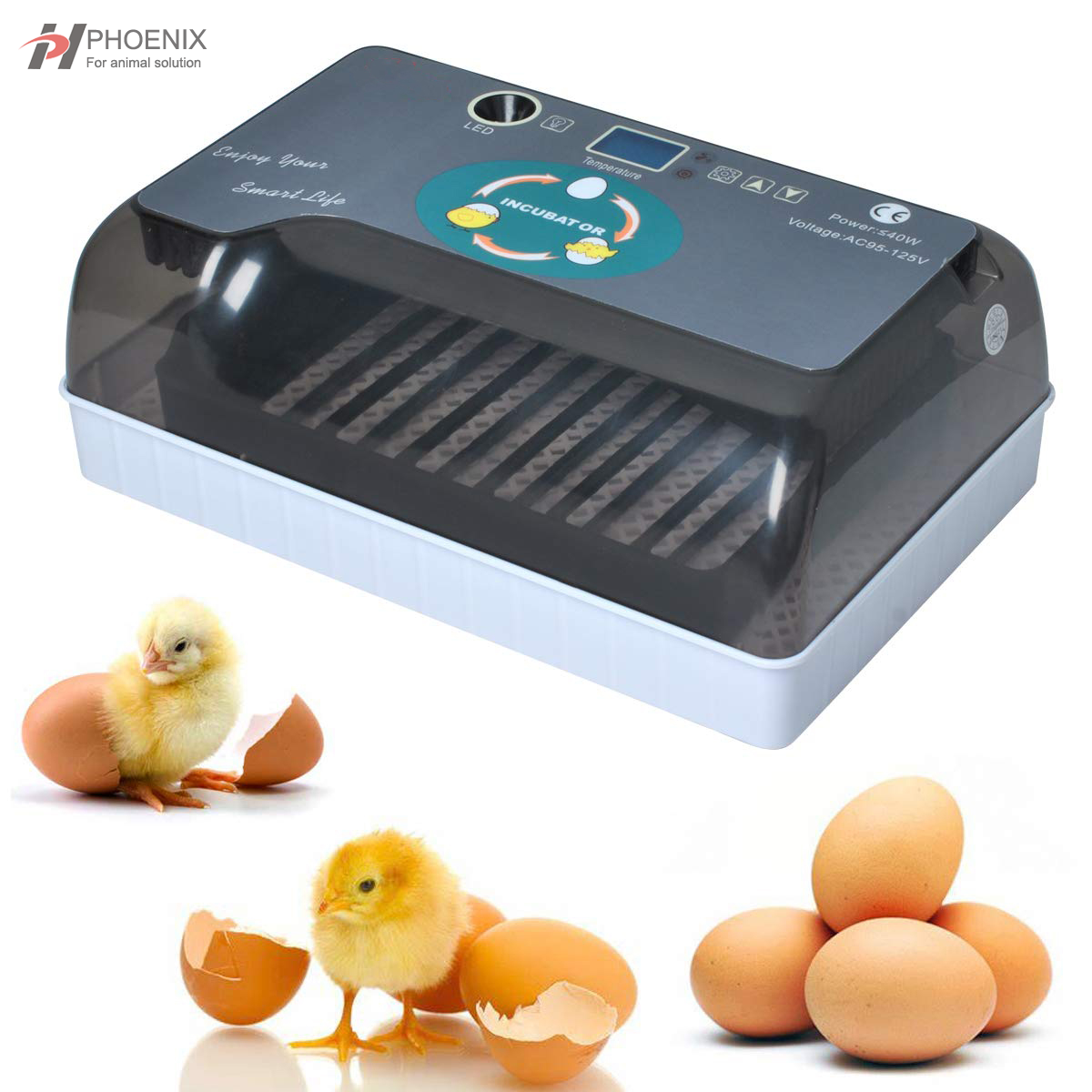 Incubadora digital completamente automática para incubadora de aves de corral de 4 a 35 huevos