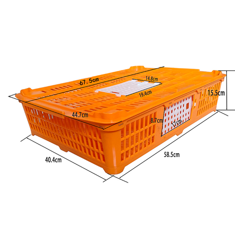 Fabricante de jaulas/cajas de plástico apilables de gran tamaño para pollo/pato/ganso/codorniz/paloma Ph-270