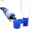 Animal plástico azul Color pájaro botella de agua mascota paloma codorniz alimentador de agua pájaro doble bebedor taza PH-54